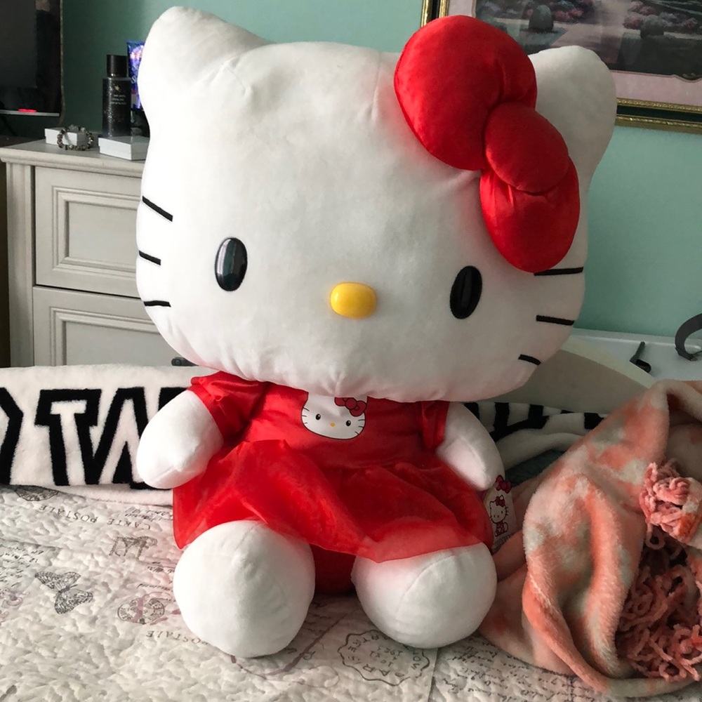 -Approx 24” Christmas Hello Kitty plush